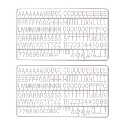 Litery i cyfry do wpinania na tablicę - zestaw